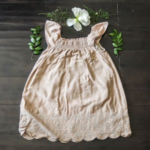 Carter's Tan Lacy Dress
